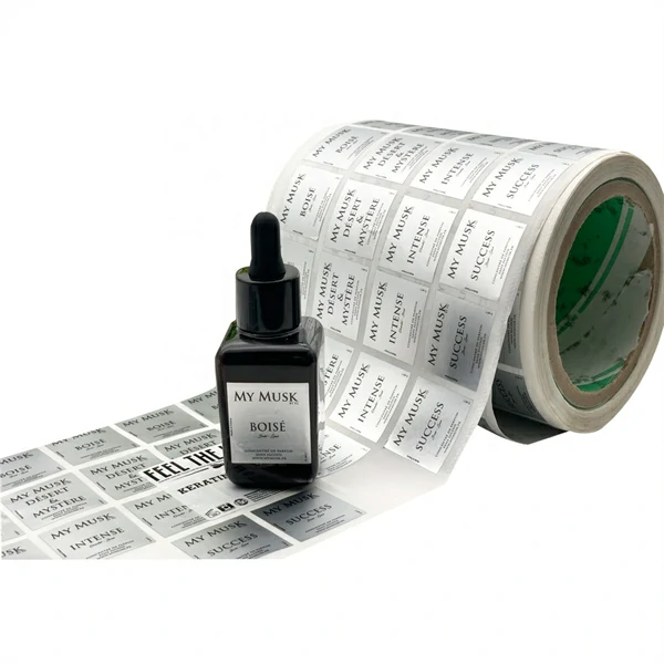Factory Direct Die Cut Roll Label Stickers with Printed Logos Packing